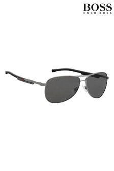 BOSS Silver/Grey Sailing Pilot Sunglasses (M44539) | €268