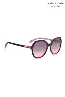 Brązowe okulary przeciwsłoneczne w szylkretowych oprawkach kate spade new york Lourdes (M44600) | 758 zł
