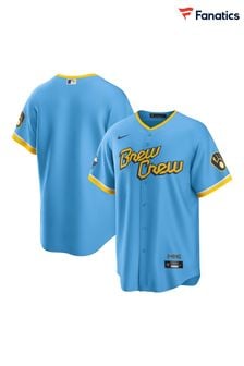 Fanatics Blue MLB Milwaukee Brewers Official Replica City Connect Jersey (M44766) | €140