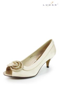 Lunar Ripley Satin Peep Toe Shoes (M45059) | $80