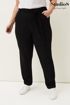 Studio 8 Black Penelope Crepe Trousers (M45384) | ₪ 394