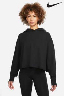 Nike Black Yoga Luxe Cropped Fleece Hoodie (M45775) | €43