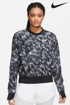 Nike Womens Black Pacer Printed Running Crew Sweatshirt (M45830) | €25
