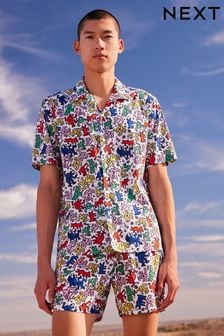 Multi Keith Haring Artist Print Short Sleeve Shirt (M46332) | 24 €