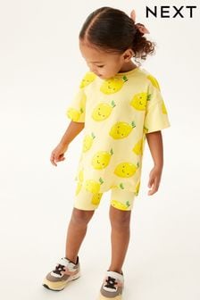 Gelbe Zitrone - Kurzärmliges T-Shirt und Radlershorts im Set (3 Monate bis 7 Jahre) (M46406) | CHF 13 - CHF 19