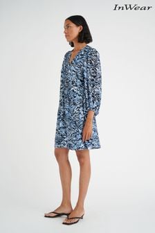InWear Blue Kasira Long Sleeve Short Dress (M46510) | €79
