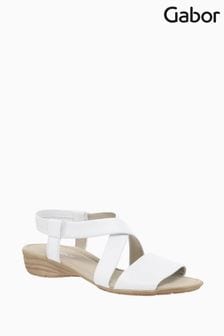 Gabor Ensign White Leather Strappy Sandals (M47144) | 117 €