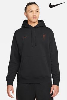 Nike Liverpool Fleece-Kapuzensweatshirt, Schwarz (M47225) | 81 €