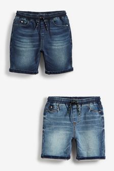  (M47250) | €30 - €45 Blu - Confezione da 2 shorts in denim di jersey (3-16 anni)