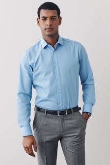 Blue Regular Fit Single Cuff Next Easy Care Shirt (M47362) | €7