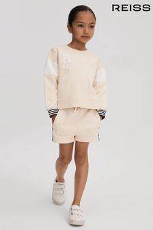 Reiss Ivory Colette Junior Cotton Blend Logo Sweatshirt (M47498) | €44
