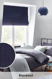 Navy Blue Ready Made Benton Roman Blackout Blinds (M47543) | €18.50 - €46
