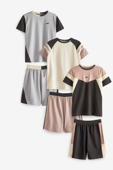 Black/Tan/White 3 Pack Short Pyjamas (1.5-16yrs) (M47626) | ₪ 98 - ₪ 130