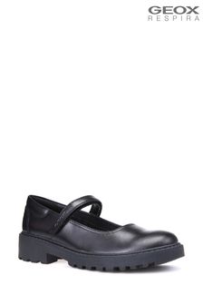 Geox Black Casey Girls Shoes