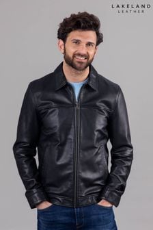 Lakeland Leather Renwick Collared Leather Black Jacket (M47946) | $470