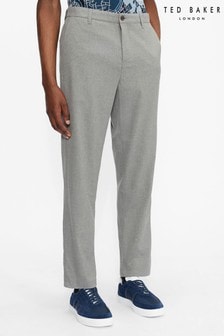 Szare gładkie spodnie z tkaniny czesankowej Ted Baker Juliien (M48000) | 180 zł