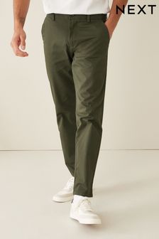 Khaki Green Elasticated Waist Slim Fit Stretch Chino Trousers (M48035) | 28 €
