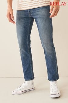 Délavage léger - Jean coupe droite Replay Grover (M48203) | €37