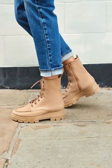 Sand Forever Comfort Wedge Lace Up Boots (M49189) | $103