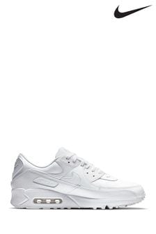 Nike White Air Max 90 Leather Trainers (M49192) | €170