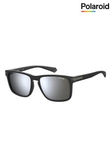 Czarne okulary przeciwsłoneczne Polaroid w prostokątnej oprawce z soczewkami z polaryzacją (M49205) | 281 zł