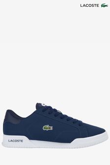 Lacoste Blue Twinserve Navy White Trainers (M49280) | CA$217