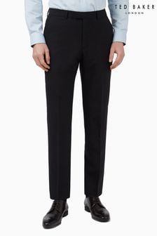 Ted Baker Premium Black Panama Slim Suit Trousers (M49344) | SGD 252