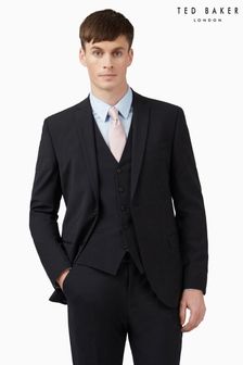Ted Baker Premium Black Panama Slim Suit: Jacket (M49352) | $311