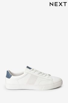 White Regular Fit Perforated Side Trainers (M49358) | 165 SAR