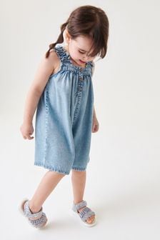 Denim Collar Playsuit (3mths-7yrs) (M49438) | €6 - €8