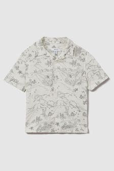 Reiss Gobi Hemd mit kubanischem Kragen und Sketch Design (M49526) | 69 €