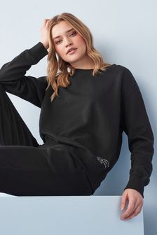 Black Basic Sweatshirt (M49616) | kr224