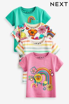  (M50190) | NT$750 - NT$930 花彩色系 - 短袖T恤 4包裝 (3個月至7歲)