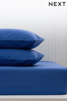 Dazzling Blue Cotton Rich Deep Fitted Sheet (M50268) | 15 € - 24 €