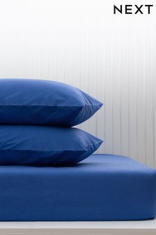 Dazzling Blue Cotton Rich Fitted Sheet (M50271) | 11 € - 20 €