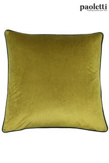 Riva Paoletti Moss/Emerald Green Meridian Velvet Polyester Filled Cushion
