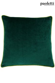 Riva Paoletti Emerald/Moss Green Meridian Velvet Polyester Filled Cushion (M50552) | SGD 35