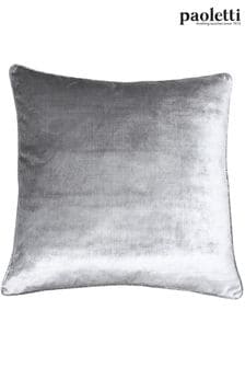 Riva Paoletti Silver Grey Luxe Velvet Polyester Filled Cushion (M50573) | SGD 54