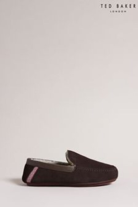 Ted Baker Vallant Brown Moccasin Slippers (M51827) | €77