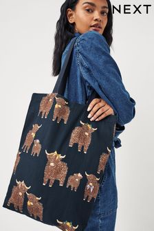 Hamish The Highland Cow Cotton Reusable Bag For Life (M51901) | HK$51