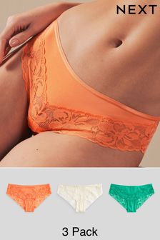 Floral Lace Knickers 3 Pack