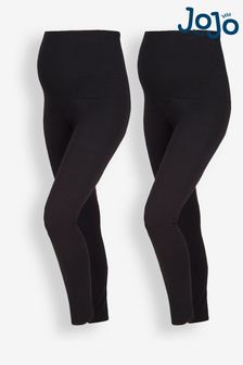 黑色 - Jojo Maman Bébé富含棉質孕婦內搭褲2條裝 (M51963) | HK$365