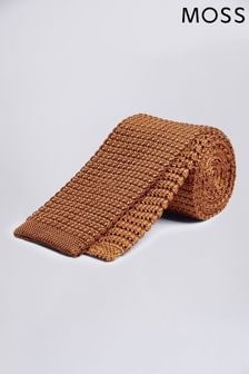 MOSS Gold Knitted Silk Tie (M52252) | €47