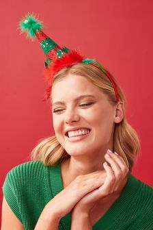 Red Christmas Elf Headband (M52363) | $14