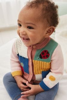 Pink Baby Embroidered Knit Cardigan (0mths-2yrs) (M52502) | $31 - $34