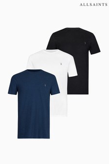 מארז 3 חולצות טי עם צווארון עגול של AllSaints דגם Tonic Ss בצבע ניוד (M52515) | ‏414 ₪