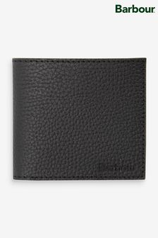 Barbour® Black Grain Leather Bifold Wallet (M52562) | $110