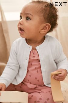 White Light Knit Baby Cardigan (0mths-2yrs) (M54079) | ₪ 29 - ₪ 33