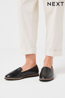 Black - Forever Comfort Leather Eva Slip On Shoes (M54090) | MYR 206