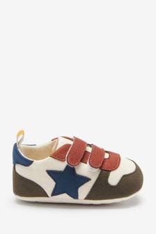 Minerals Baby Two Strap Trainer Pram Shoes (0-24mths) (M54498) | €5 - €5.50